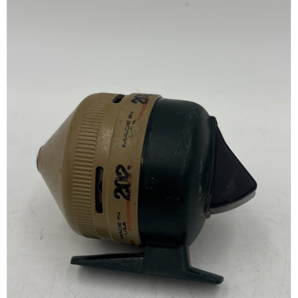 Vintage ZEBCO 202 Spin Cast Fishing Reel Two-Tone Made in USA